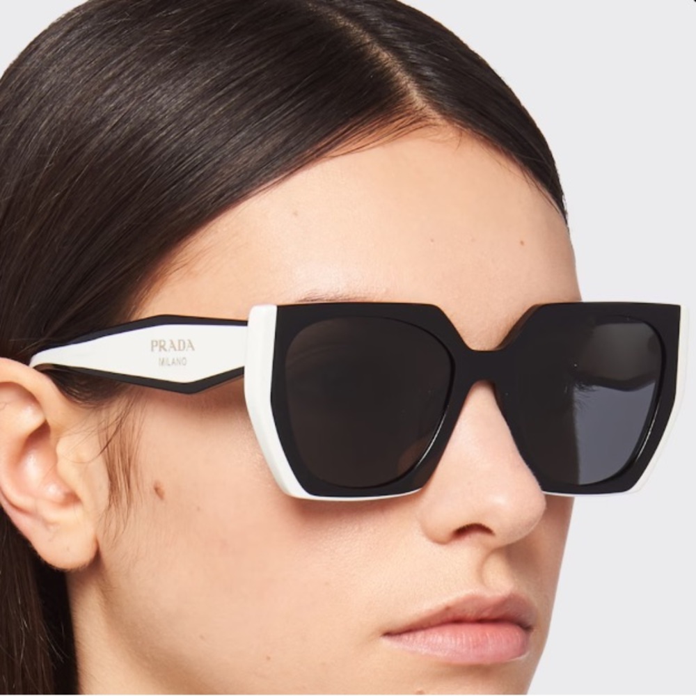 Prada Black and White Sunglasses